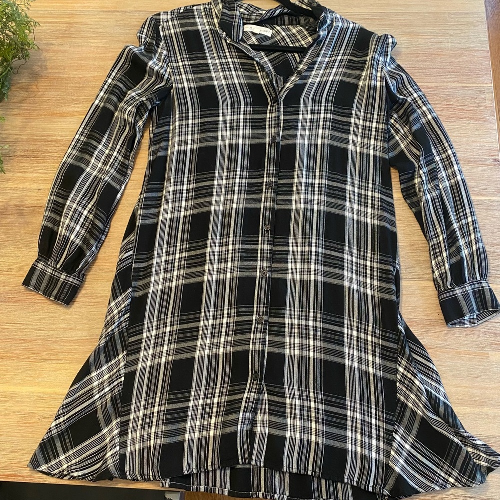 Lou & Grey Loft flannel shirt dress